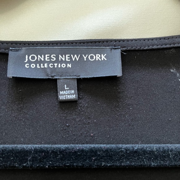 Jones New York draped neck sleeveless blouse - Picture 4 of 5